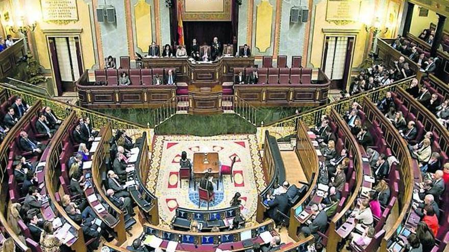 Sesión plenaria en el Congreso de los Diputados.