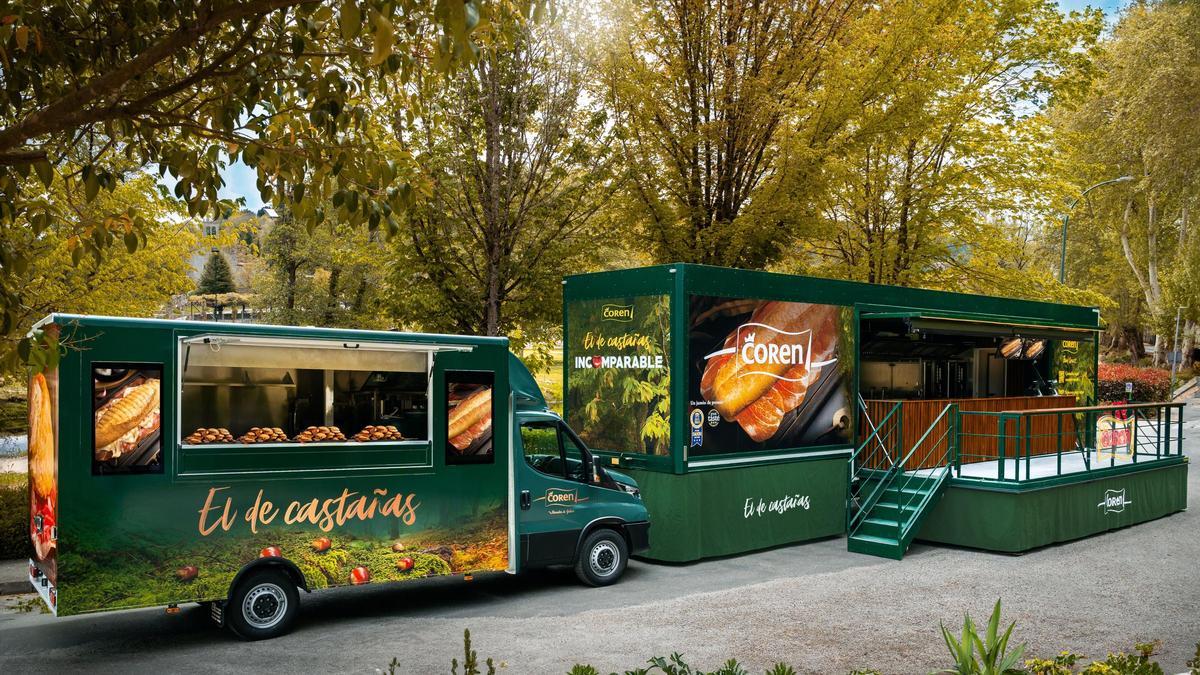 Las ‘food trucks’ de Coren estarán presentes en casi una treintena de festivales a lo largo del país