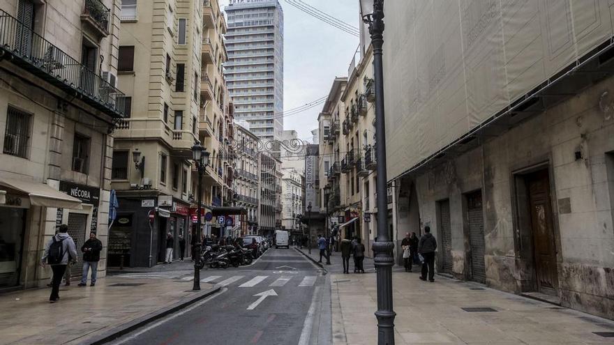 El bipartito de Alicante impulsa la peatonalización de seis calles en el entorno de la plaza del Ayuntamiento