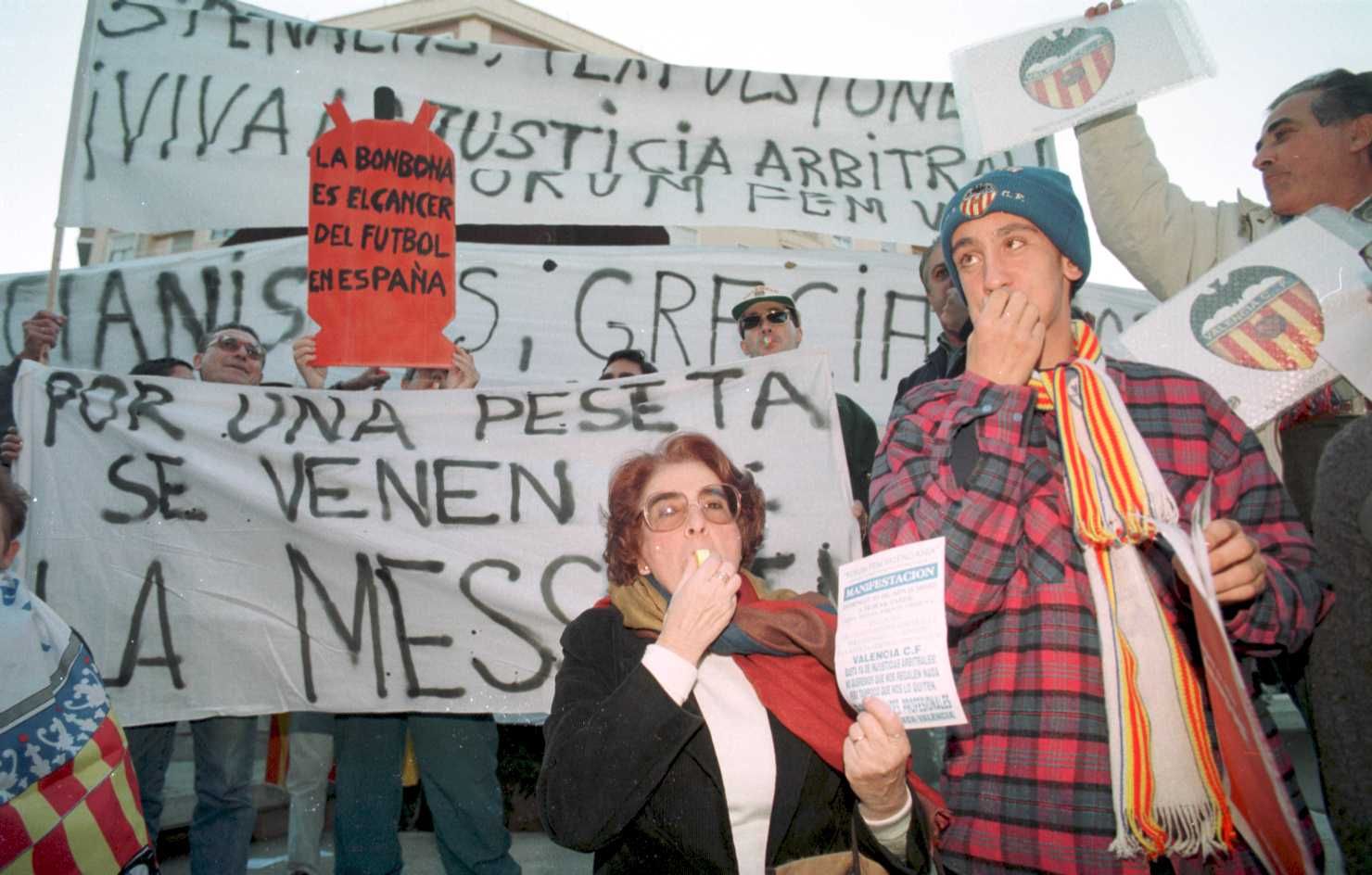 Protestas históricas de la afición del Valencia