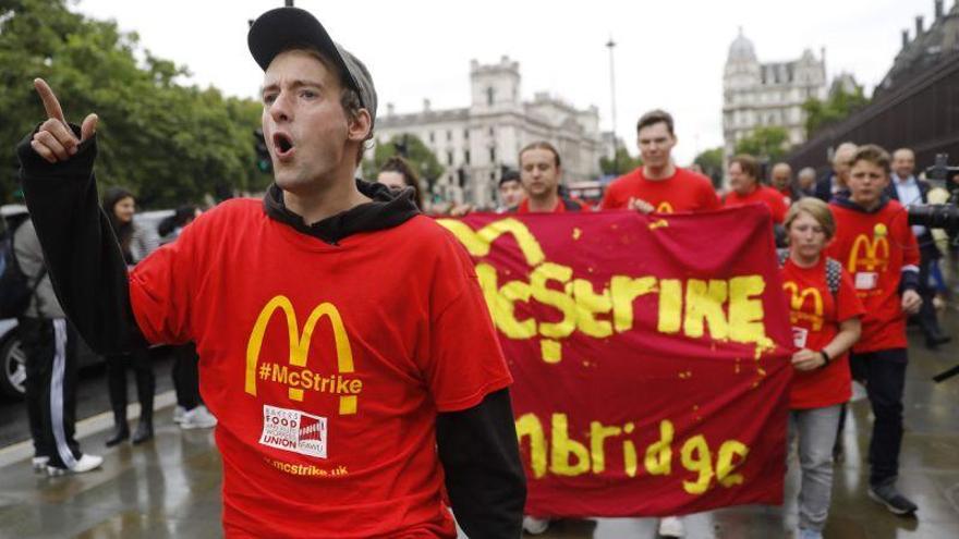 Primera huelga de trabajadores de McDonalds en el Reino Unido
