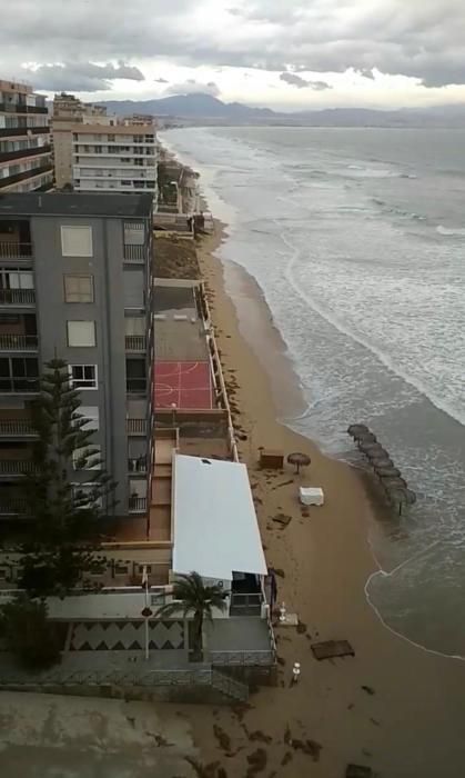 Desperfectos por el temporal de abril en Elche