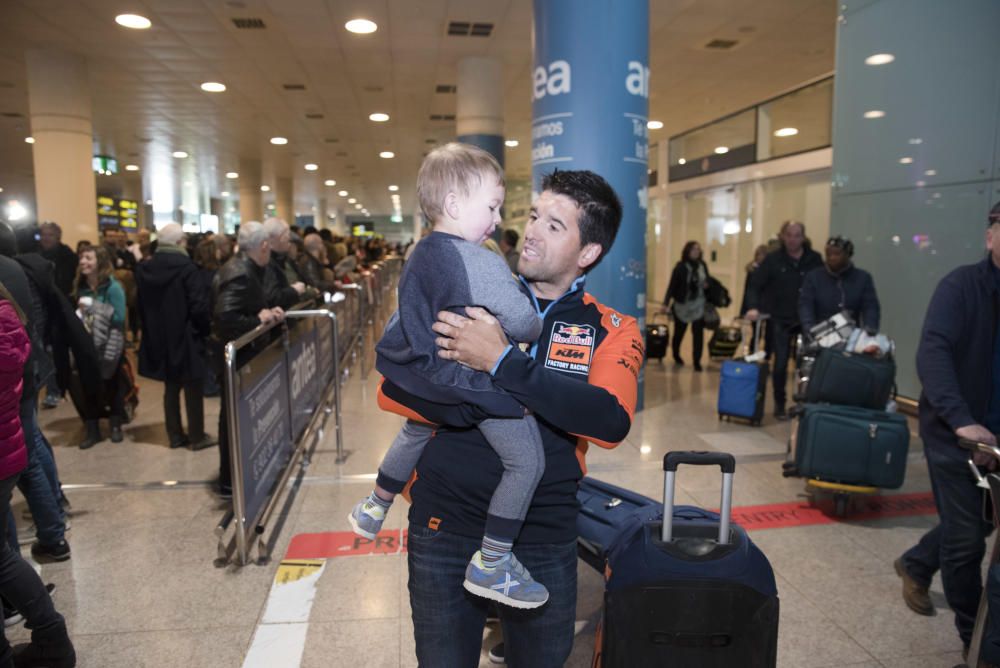 Arribada dels pilots del Dakar a Barcelona