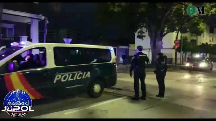 Solidaridad entre los cuerpos policiales en Málaga