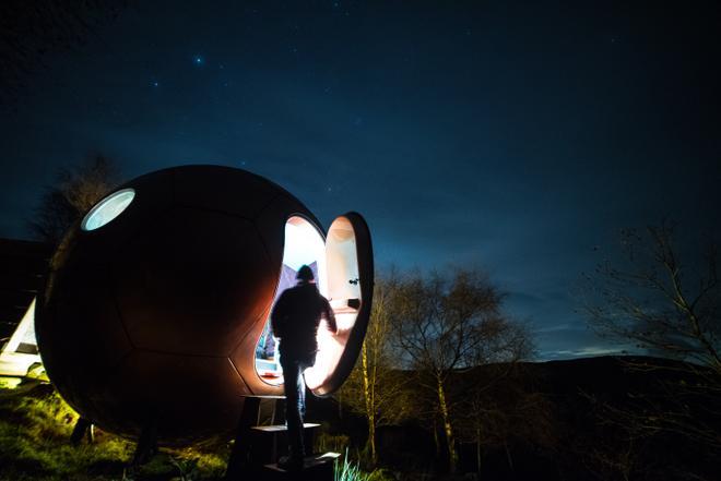 Primera cápsula glamping del mundo en Gales