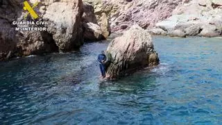 'Cazan' a tres pescadores furtivos en la reserva de Cabo Tiñoso