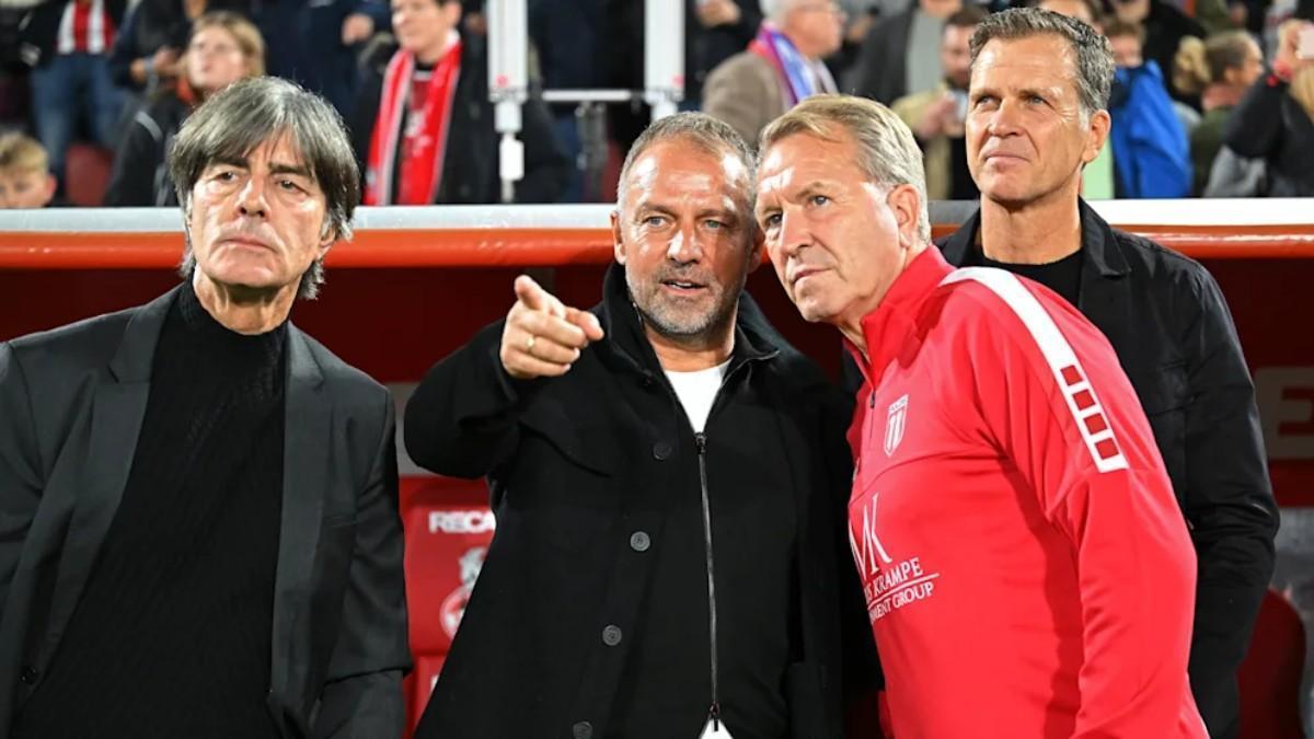 Joachim Löw y Hansi Flick, con la selección de Alemania