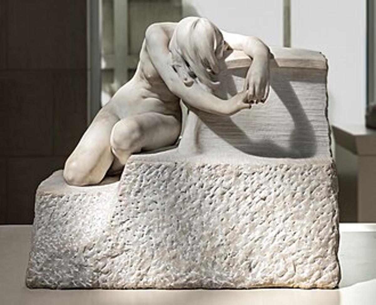 Escultura 'Desconsol' conservada en el MNAC