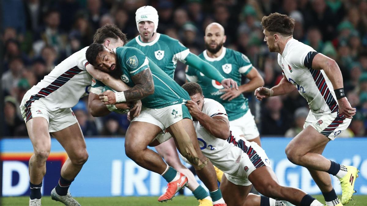 Irlanda ganó a Inglaterra en el Seis Naciones 2025.
