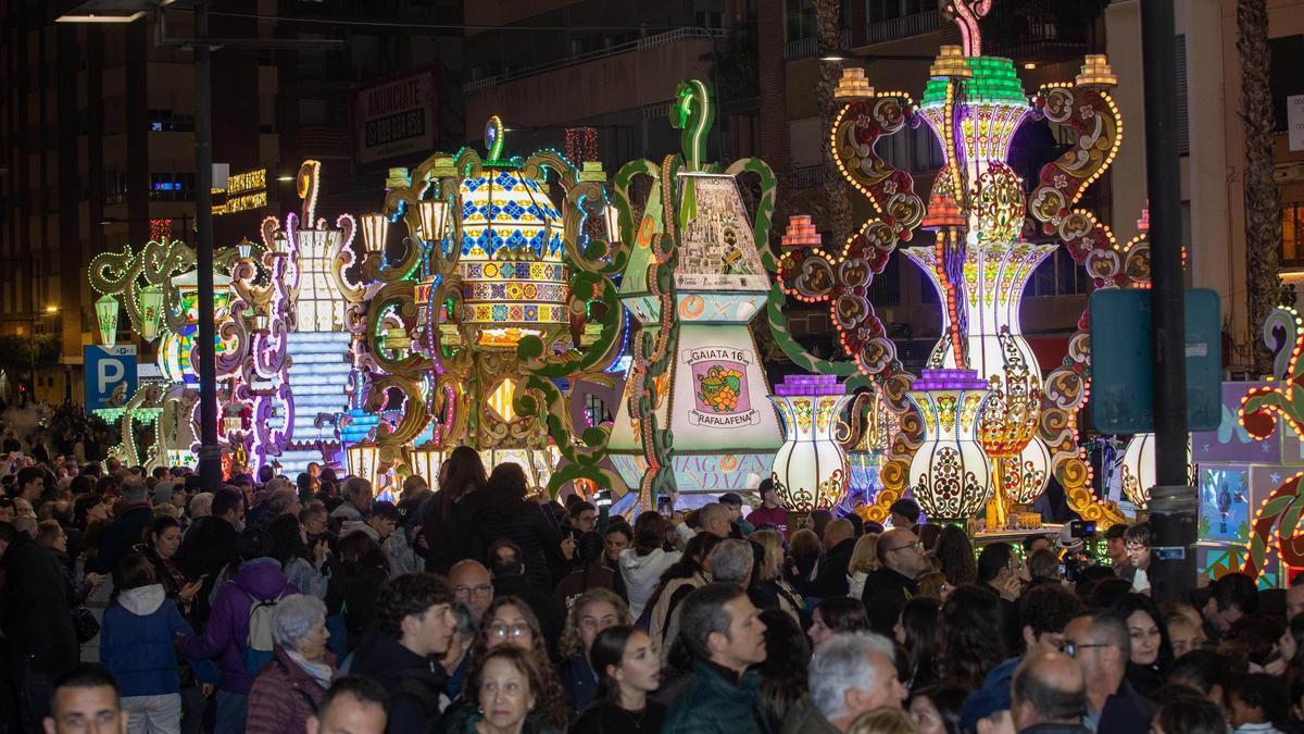 Imagen de archivo de la Encesa de Gaiatas que se celebra durante las fiestas de la Magdalena de Castelló.