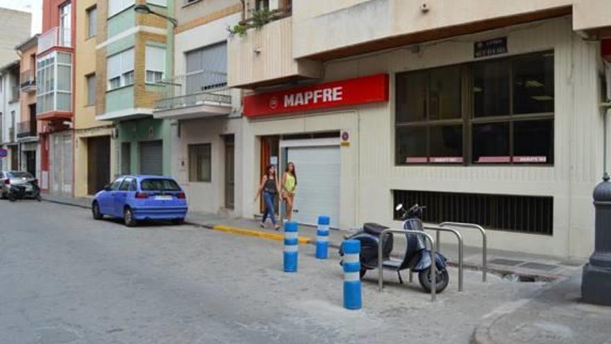 La calle Virgen de Gracia, donde se reubican los puestos.