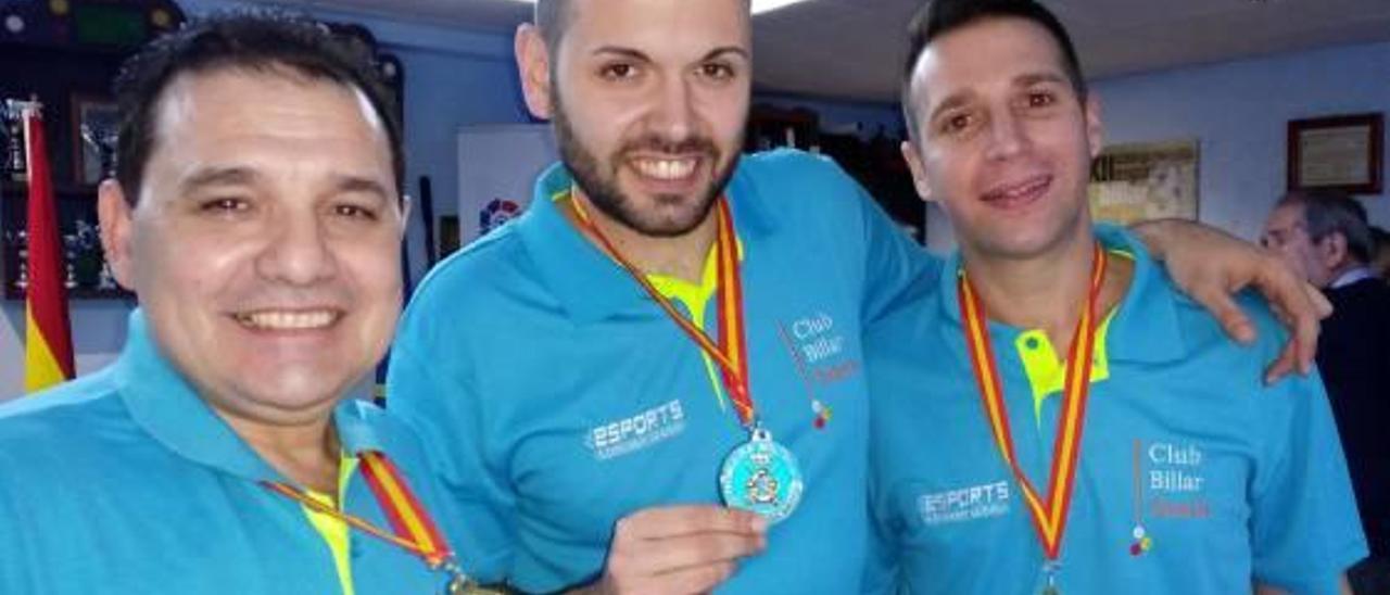 Los billaristas de Sueca, nuevos campeones de España.