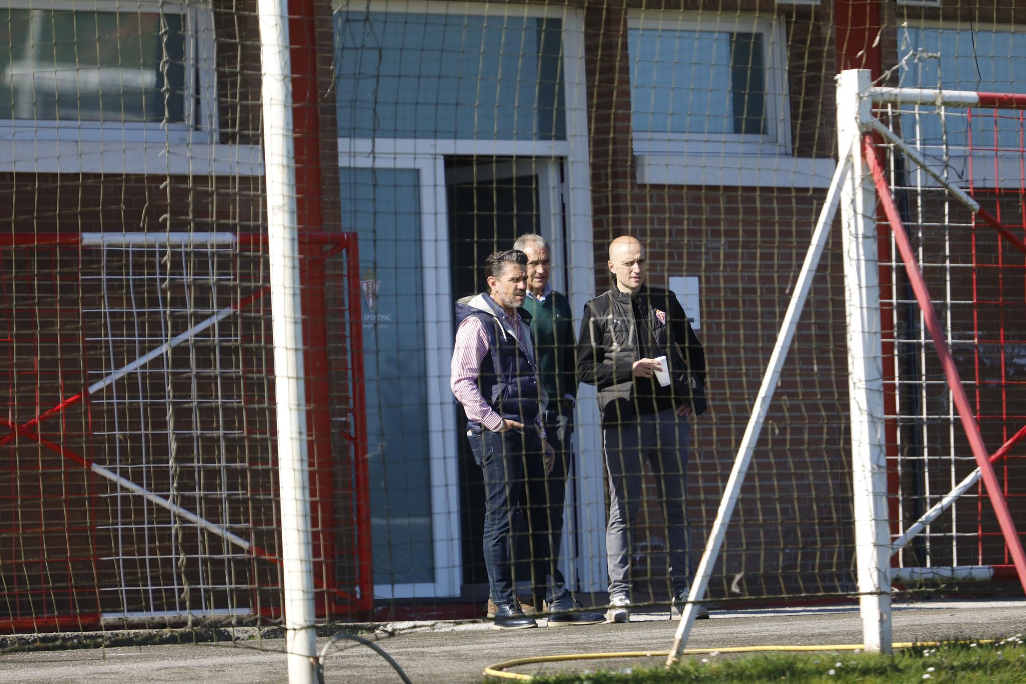 Alejandro Irarragorri, en Gijón ante el importante partido del Sporting frente a Las Palmas