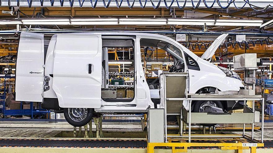 Producció de la e-NV200 a la planta de Nissan de Barcelona