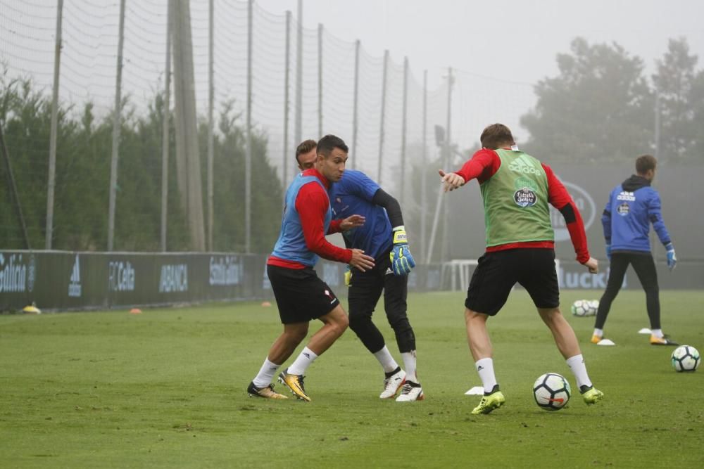 Entrenamiento del Celta en A Madroa