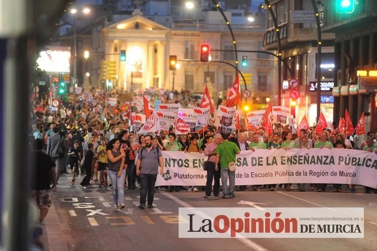 Manifestación contra la LOMCE en Murcia