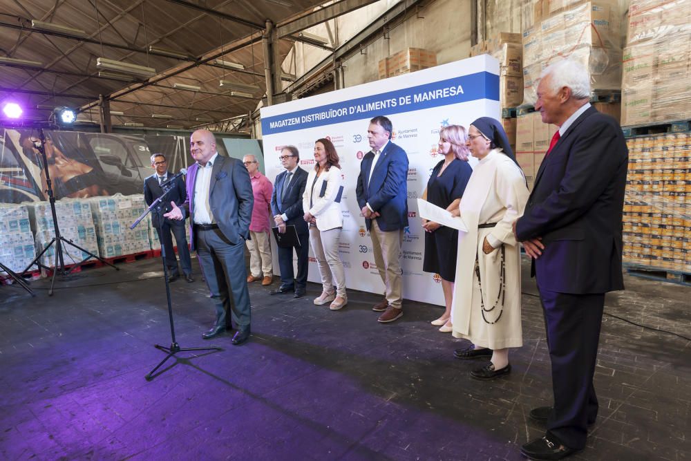 Manresa inaugura a Pirelli el primer magatzem del Banc dels Aliments a fora de Barcelona