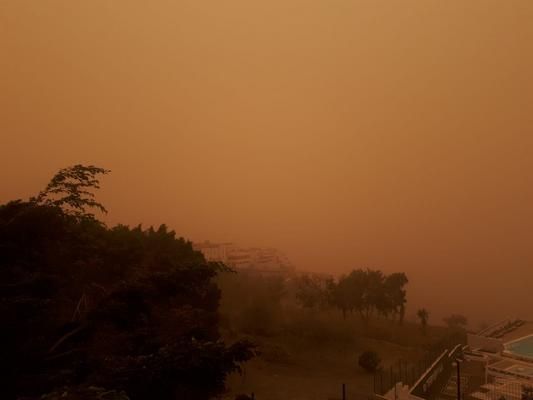 Segundo día de intensa calima en Canarias