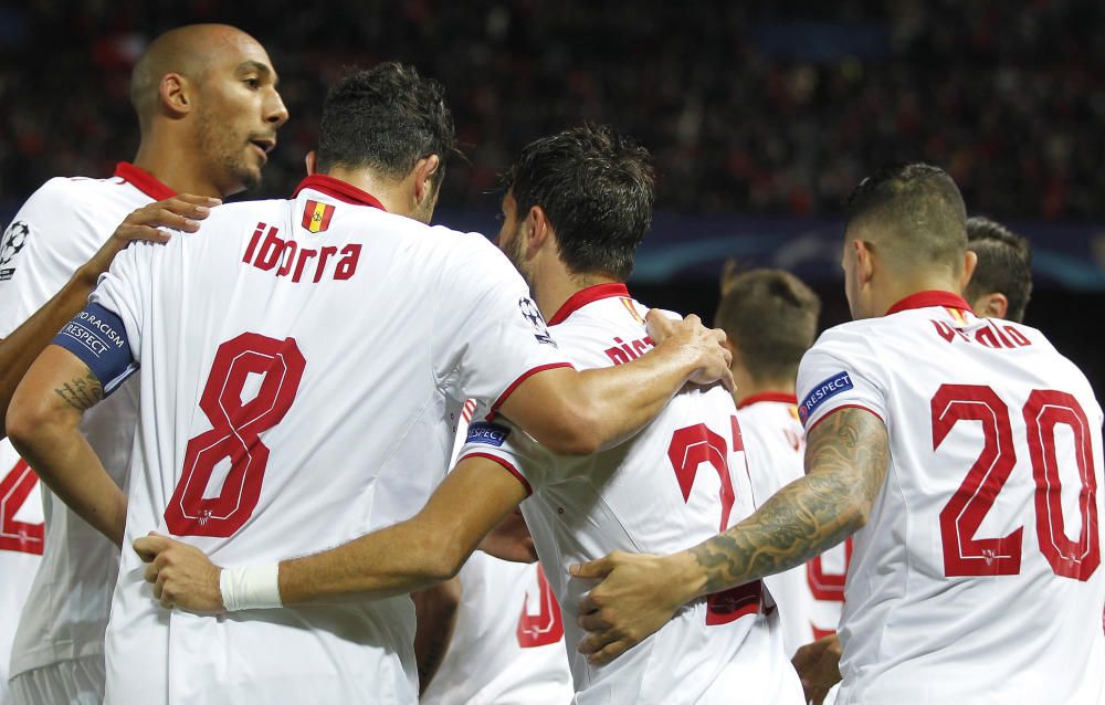 Imágenes del partido entre Sevilla y Juventus.