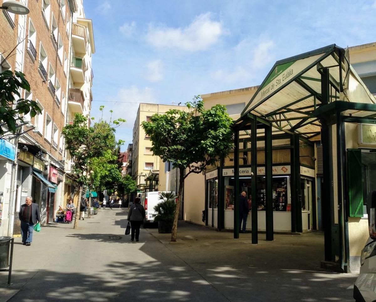  El mercado de Santa Eulàlia, en L’Hospitalet, el pasado mes de mayo