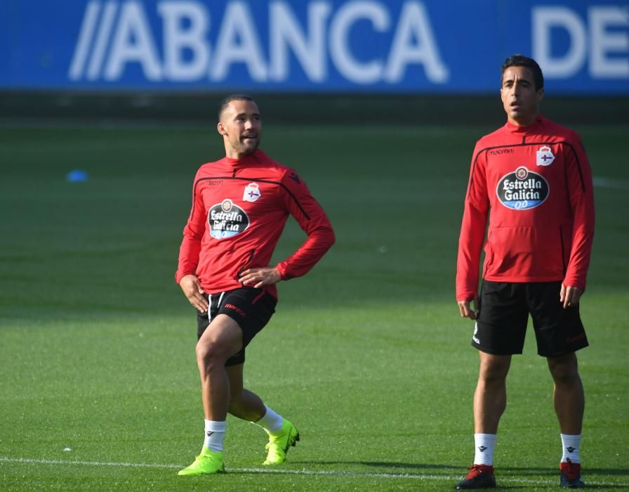 El Dépor entrena a Riazor antes de recibir al Reus