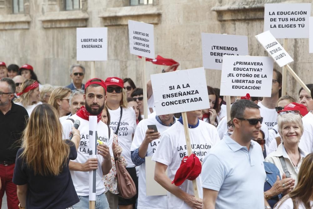 Manifestación de la concertada en Valencia