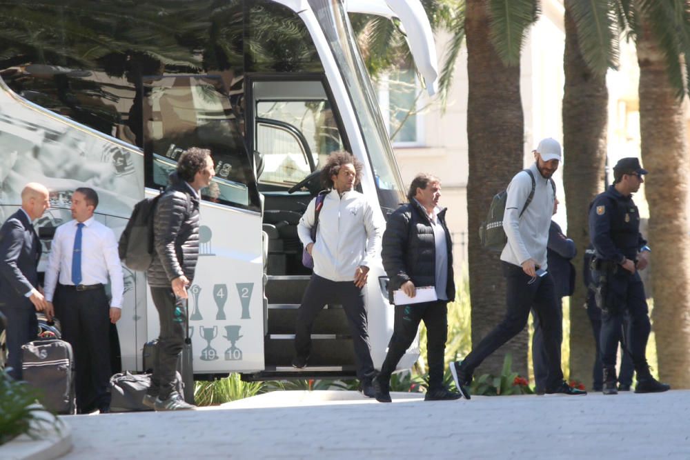 El Real Madrid llega a Málaga