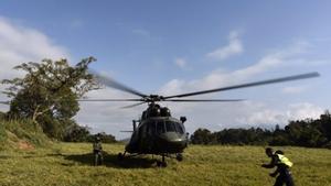 Imagen de archivo de un helicóptero militar colombiano en Antioquia.