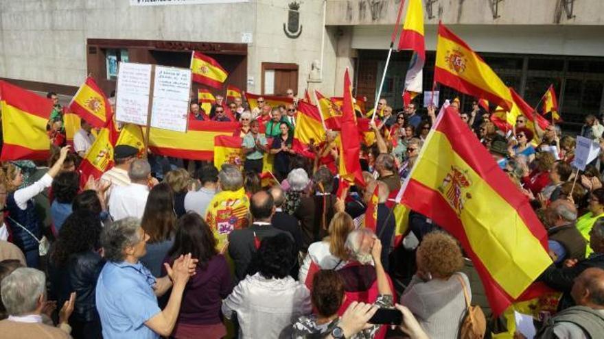 Concentración en Vigo por la unidad de España ante el 1-O