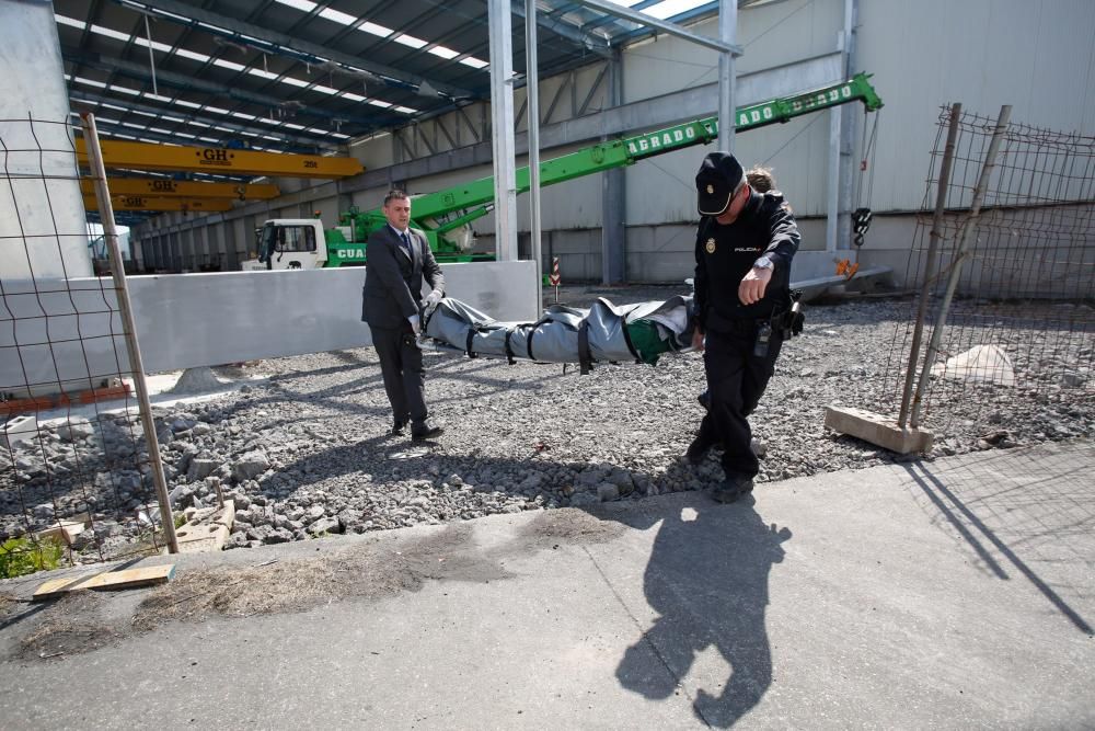 Un muerto y un herido grave en unas obras del parque empresarial de la ría de Avilés