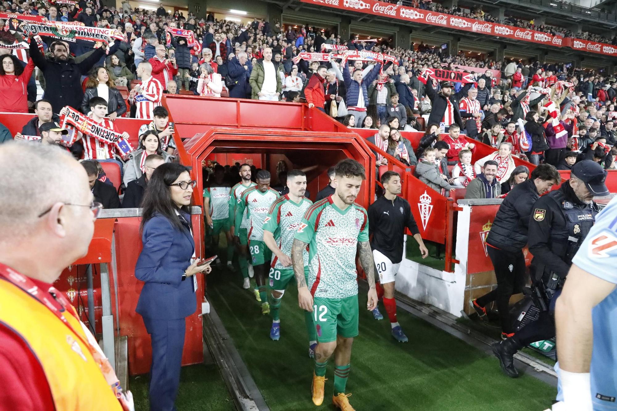 Así fue el partido Sporting-Granada, en imágenes