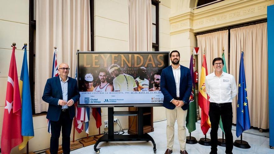 La Malagueta acoge la exposición 'Leyendas del Deporte'