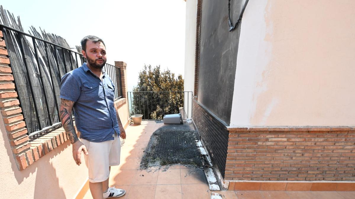 Víctor, propietario de una vivienda en la urbanización Santa Bárbara de la Vilavella, todavía no se cree que los daños en su propiedad sean mínimos.