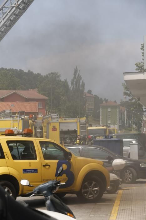 Incendio en Avilés