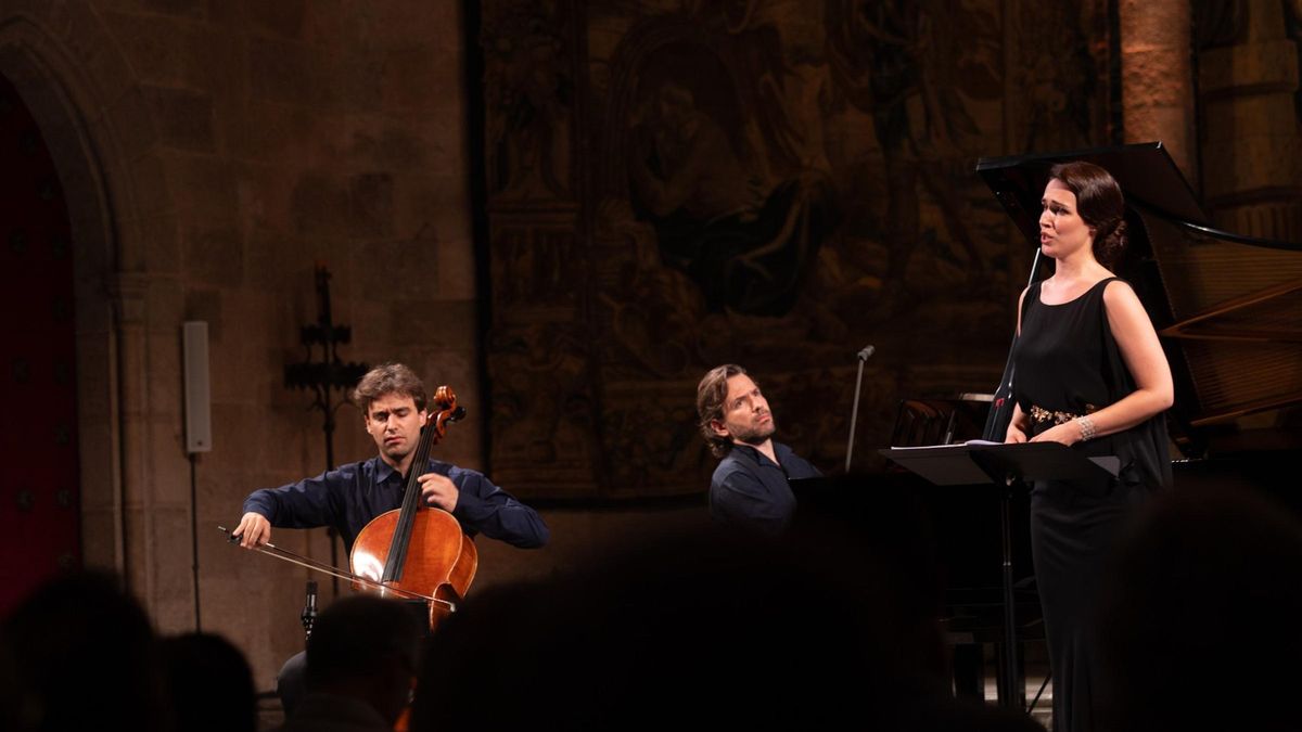 Un moment de l'homenatge a Pau Casals i Conxita Badia al festival de Peralada
