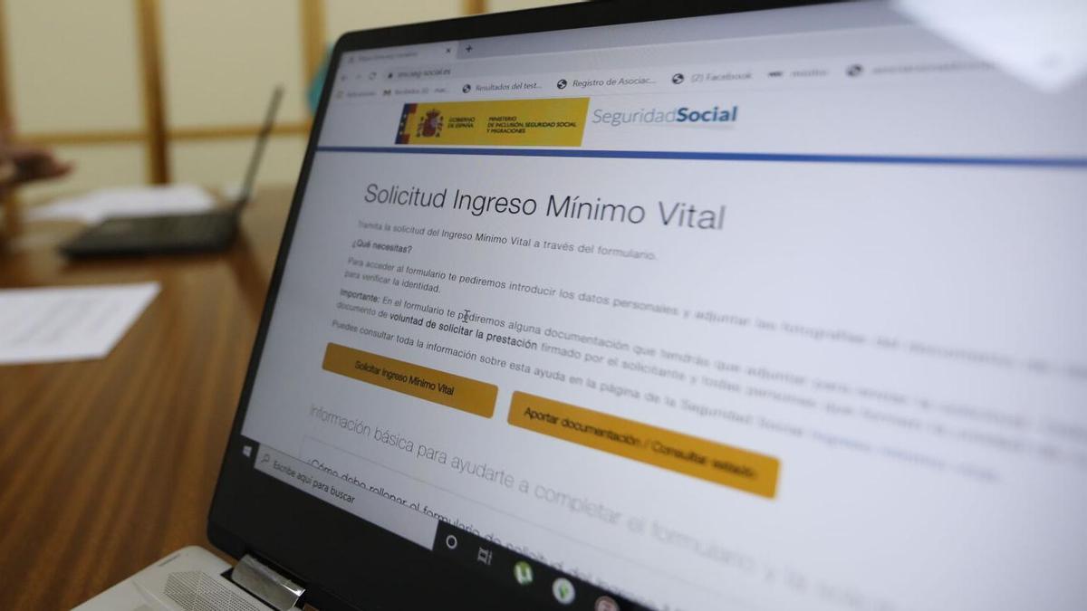 Una solicitud del Ingreso Mínimo Vital.