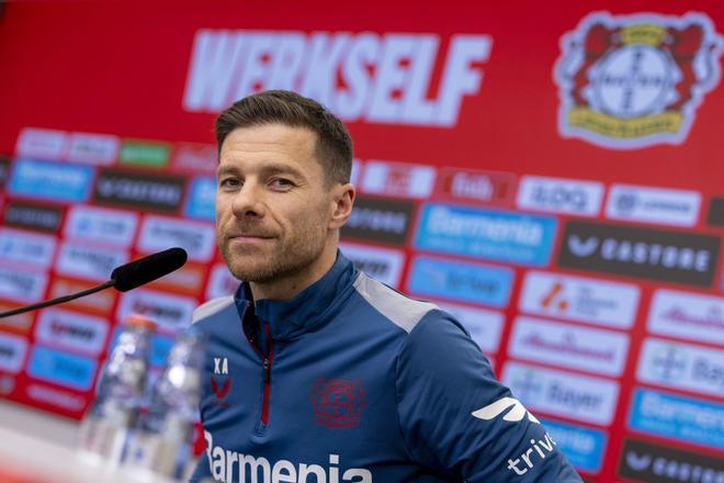 El entrenador del Bayer Leverkusen, Xabi Alonso