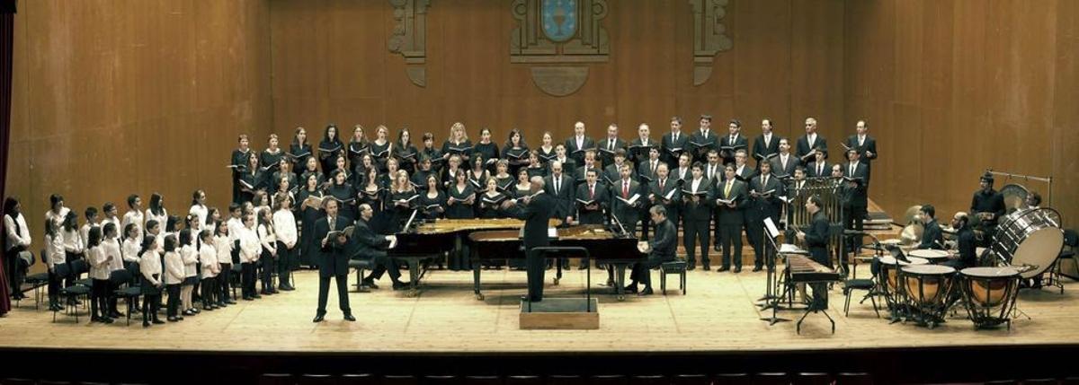 Orfeón Terra a Nosa durante un concierto