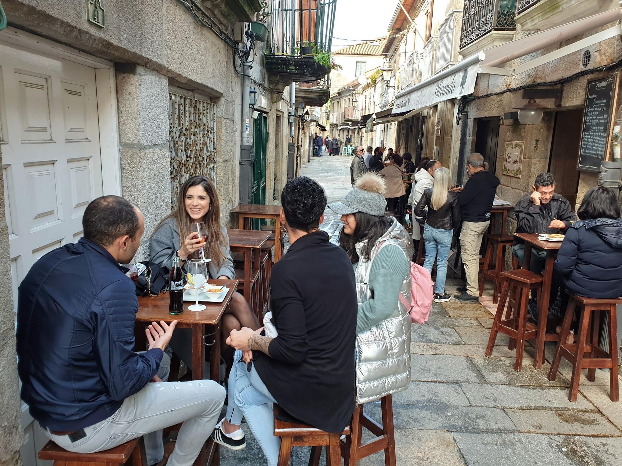 Baiona sí llena las terrazas