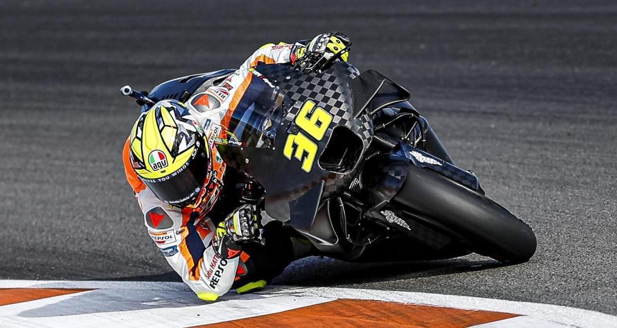 Joan Mir estrenó, el martes, en Cheste, un nuevo prototipo de Honda que parece prometedor.