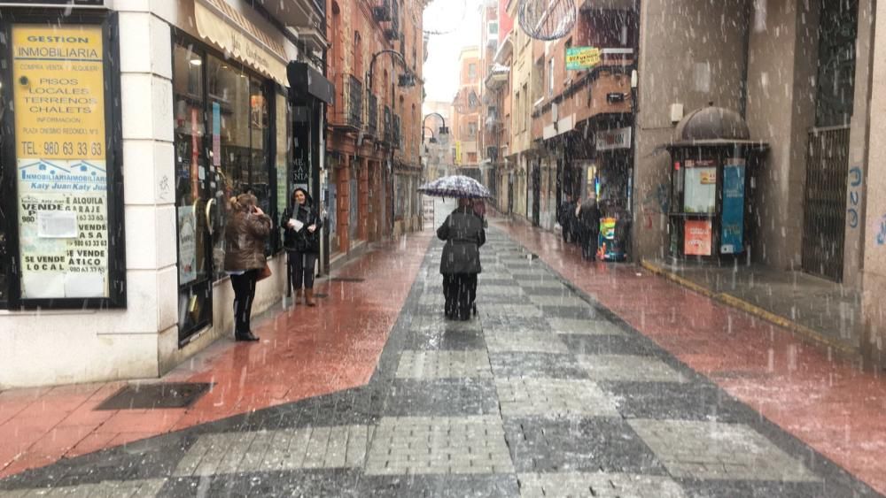 La nieve llega a Benavente