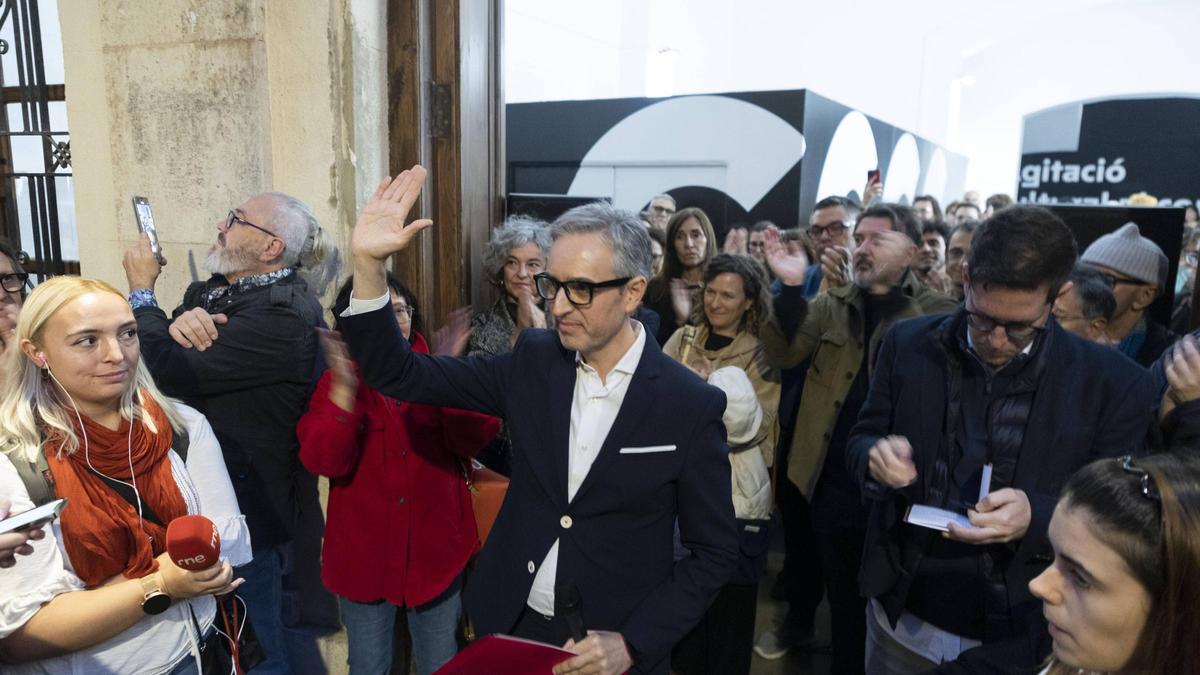 Valencia. VLC. Concentración contra la destitución de Perez Pont en el Centre del Carme