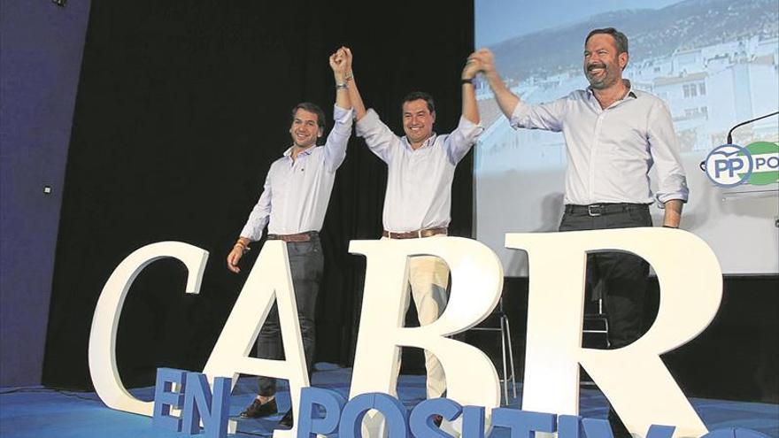 Moreno respalda la renovación de la junta del PP, liderada por el alcalde