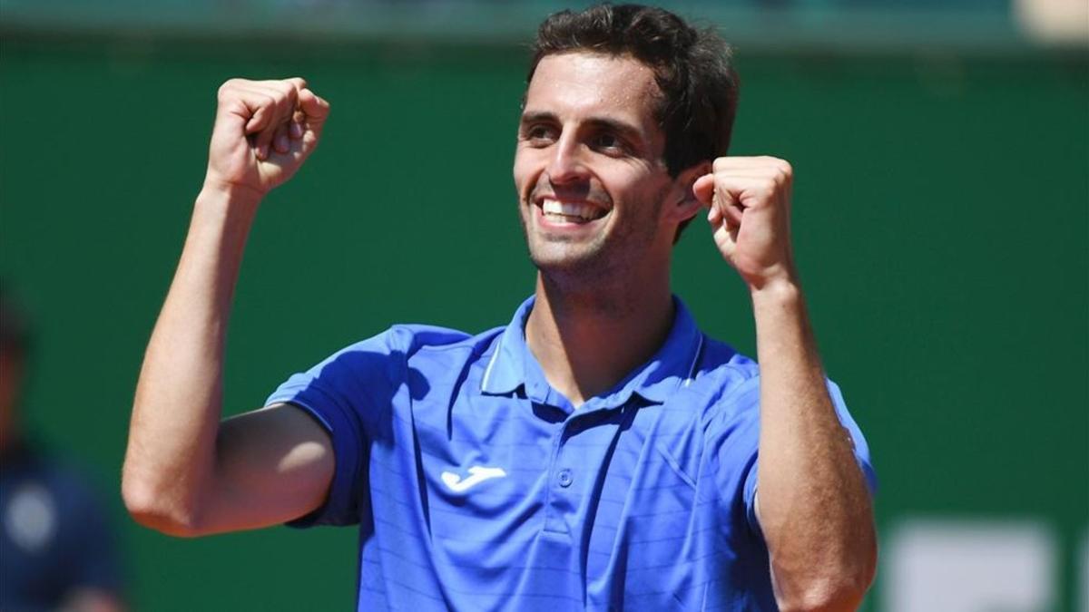 Albert Ramos celebra el triunfo más importante de su carrera ante Andy Murray