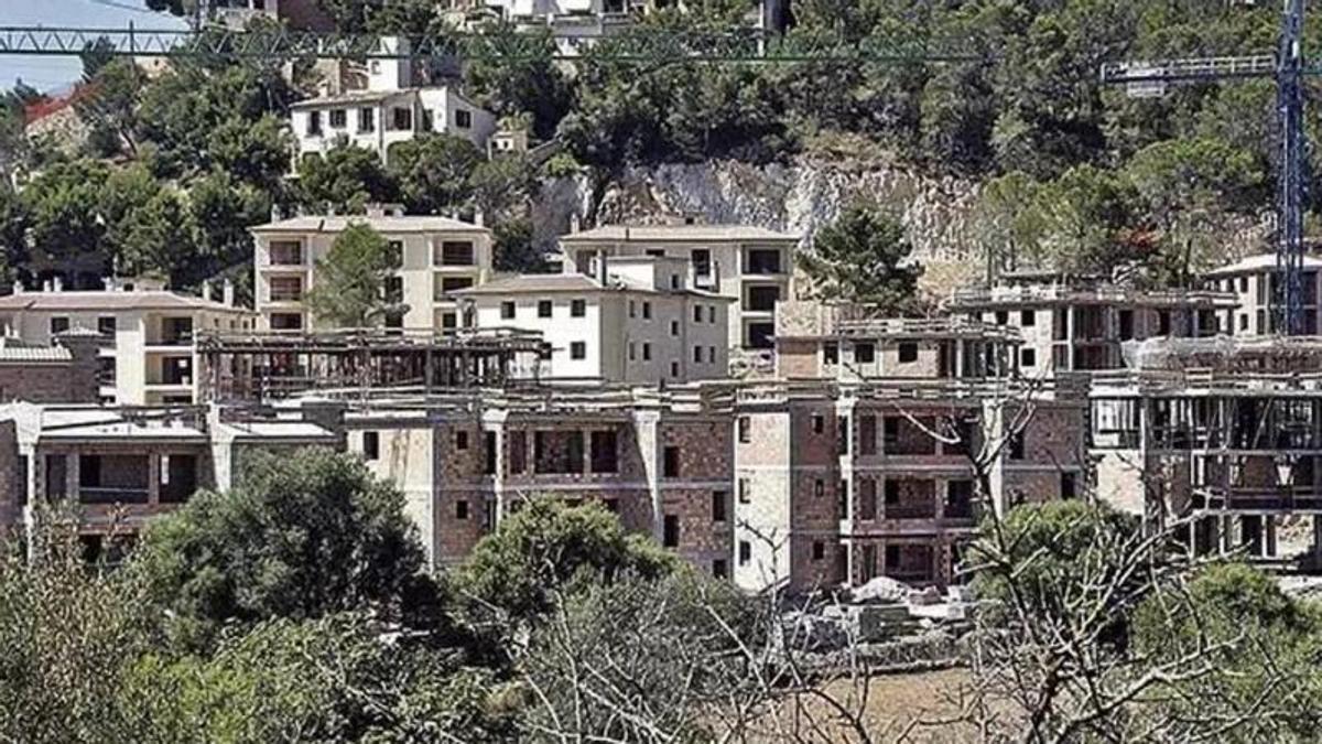 La urbanización que se construyó en Monport, de forma ilegal, según concluyó el TSJB