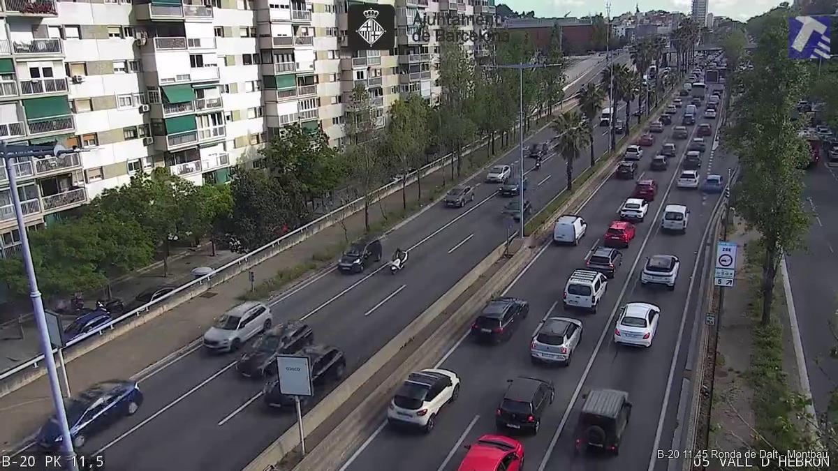 Tráfico en las rondas de Barcelona