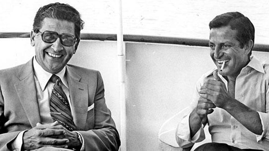 Imagen distendida de Adolfo Suárez y Jeroni Albertí en Mallorca.