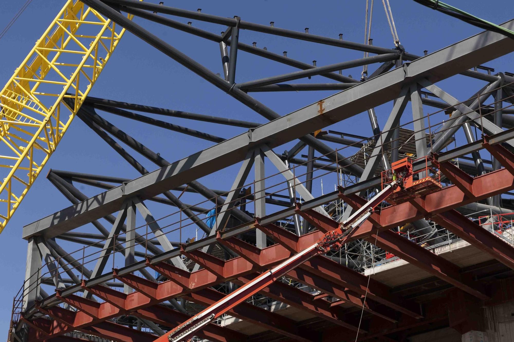 Obras pabellón Roig Arena