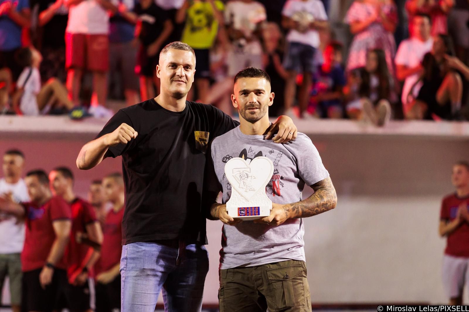 Marko Livaja, mejor jugador y máximo goleador de la última temporada en la primera división de Croacia.