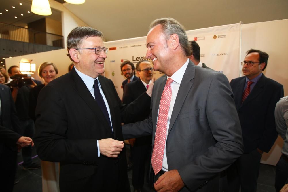 Ximo Puig, president de la Generalitat y Alberto Fabra, expresident de la Generalitat Valenciana